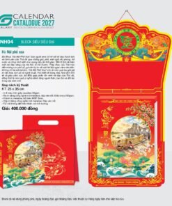 Lịch Bloc Siêu Đại 2027 NH Mẫu NH04 (25 x 35cm) Bộ Quà Tặng Doanh Nghiệp Thủy Tinh & Lịch in logo doanh nghiệp quà tặng Tết tại Quà Tặng Thủy Tinh VN