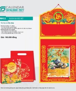 Lịch Bloc Đại Đặc Biệt 2027 NH Mẫu NH11 (17 x 25cm) Bộ Quà Tặng Doanh Nghiệp Thủy Tinh & Lịch in logo doanh nghiệp quà tặng Tết tại Quà Tặng Thủy Tinh VN