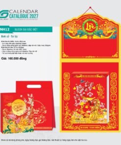 Lịch Bloc Đại Đặc Biệt 2027 NH Mẫu NH12 (29 x 41 cm) Bộ Quà Tặng Doanh Nghiệp Thủy Tinh & Lịch in logo doanh nghiệp quà tặng Tết tại Quà Tặng Thủy Tinh VN