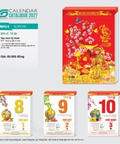 Lịch Bìa Treo 2027 NH Mẫu NH14 (29 x 41 cm) Bộ Quà Tặng Doanh Nghiệp Thủy Tinh & Lịch in logo doanh nghiệp quà tặng Tết tại Quà Tặng Thủy Tinh VN