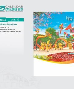 Lịch Treo Tường Lò Xo 7 Tờ 2027 NH Mẫu NH44 (40 x 60cm) Bộ Quà Tặng Doanh Nghiệp Thủy Tinh & Lịch in logo doanh nghiệp quà tặng Tết tại Quà Tặng Thủy Tinh VN
