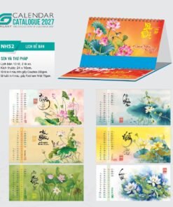 Lịch Để Bàn 2027 NH Mẫu NH5253 (24 x 16cm) Bộ Quà Tặng Doanh Nghiệp Thủy Tinh & Lịch in logo doanh nghiệp quà tặng Tết tại Quà Tặng Thủy Tinh VN