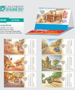 Lịch Để Bàn 2027 NH Mẫu NH5657 (24 x 16cm) Bộ Quà Tặng Doanh Nghiệp Thủy Tinh & Lịch in logo doanh nghiệp quà tặng Tết tại Quà Tặng Thủy Tinh VN