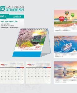 Lịch Bloc 2027 NH Mẫu NH71 (29 x 41 cm) Bộ Quà Tặng Doanh Nghiệp Thủy Tinh & Lịch in logo doanh nghiệp quà tặng Tết tại Quà Tặng Thủy Tinh VN