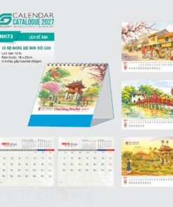 Lịch Để Bàn 2027 NH Mẫu NH73 (18 x 20cm) Bộ Quà Tặng Doanh Nghiệp Thủy Tinh & Lịch in logo doanh nghiệp quà tặng Tết tại Quà Tặng Thủy Tinh VN