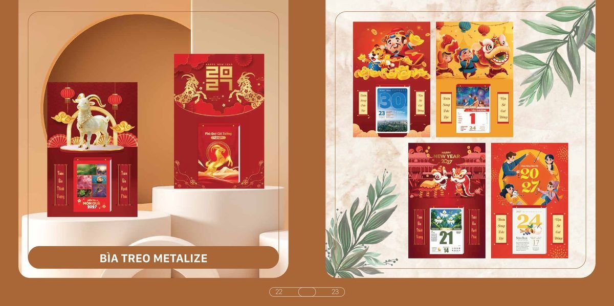 Lịch Bloc Cao Cấp SH 2027 SH06 Bộ Quà Tặng Doanh Nghiệp Thủy Tinh & Lịch
