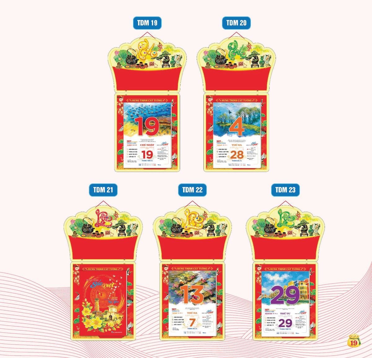 Lịch Bloc Siêu Cực Đại 2027 TDM16 Bộ Quà Tặng Doanh Nghiệp Thủy Tinh & Lịch