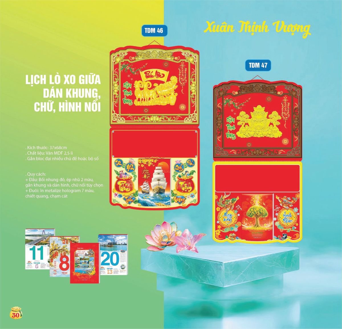 Lịch Bloc Siêu Cực Đại 2027 TDM27 Bộ Quà Tặng Doanh Nghiệp Thủy Tinh & Lịch