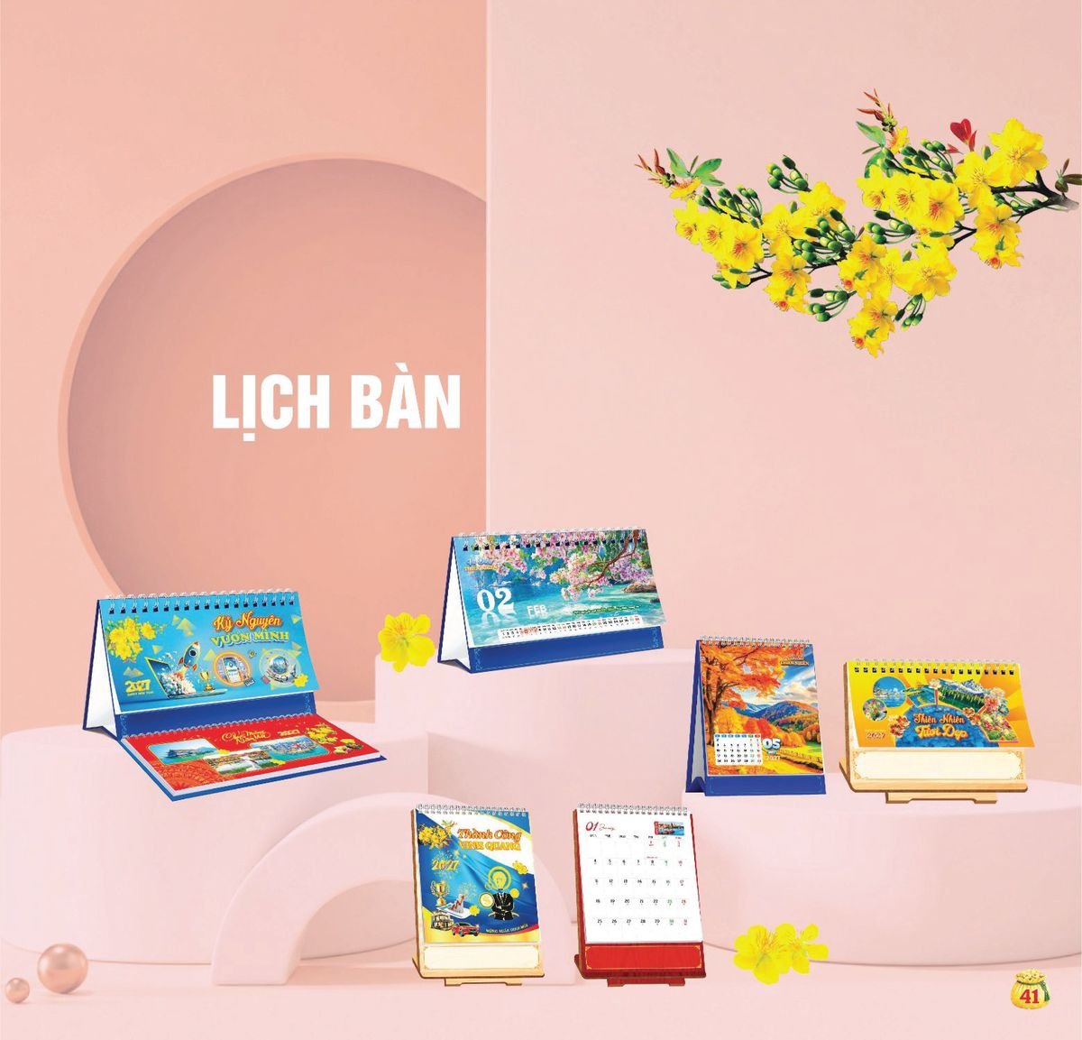 Lịch Bloc Siêu Cực Đại 2027 TDM38 Bộ Quà Tặng Doanh Nghiệp Thủy Tinh & Lịch