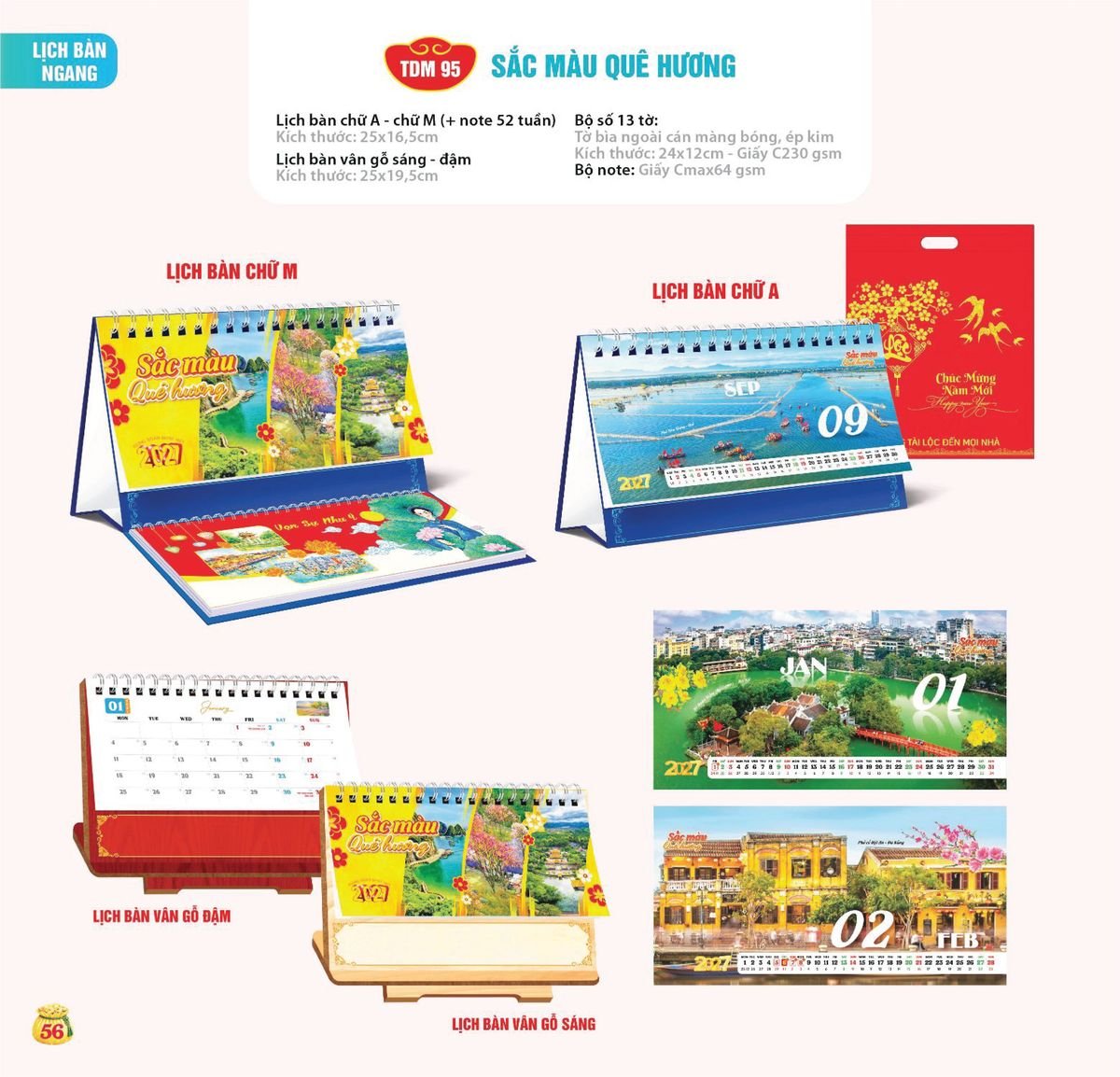 Lịch Bloc Siêu Cực Đại 2027 TDM53 Bộ Quà Tặng Doanh Nghiệp Thủy Tinh & Lịch