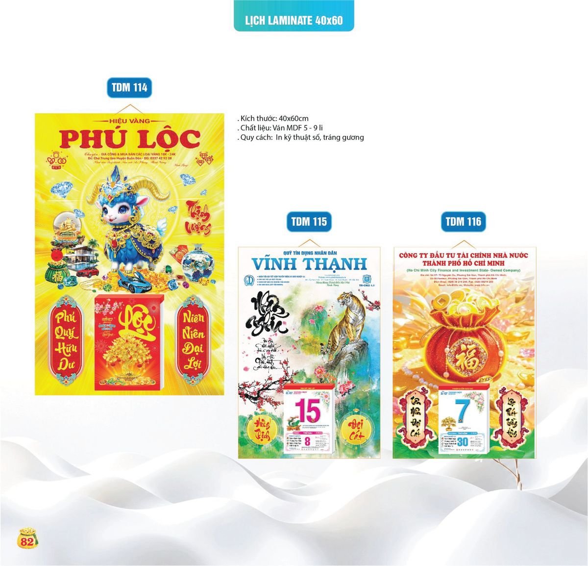 Lịch Bloc Siêu Cực Đại 2027 TDM79 Bộ Quà Tặng Doanh Nghiệp Thủy Tinh & Lịch