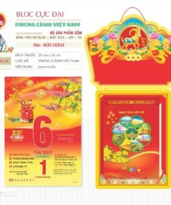 Lịch Bloc Cực Đại 2027 TD Mẫu TD10 (29 x 41 cm) Bộ Quà Tặng Doanh Nghiệp Thủy Tinh & Lịch in logo doanh nghiệp quà tặng Tết tại Quà Tặng Thủy Tinh VN