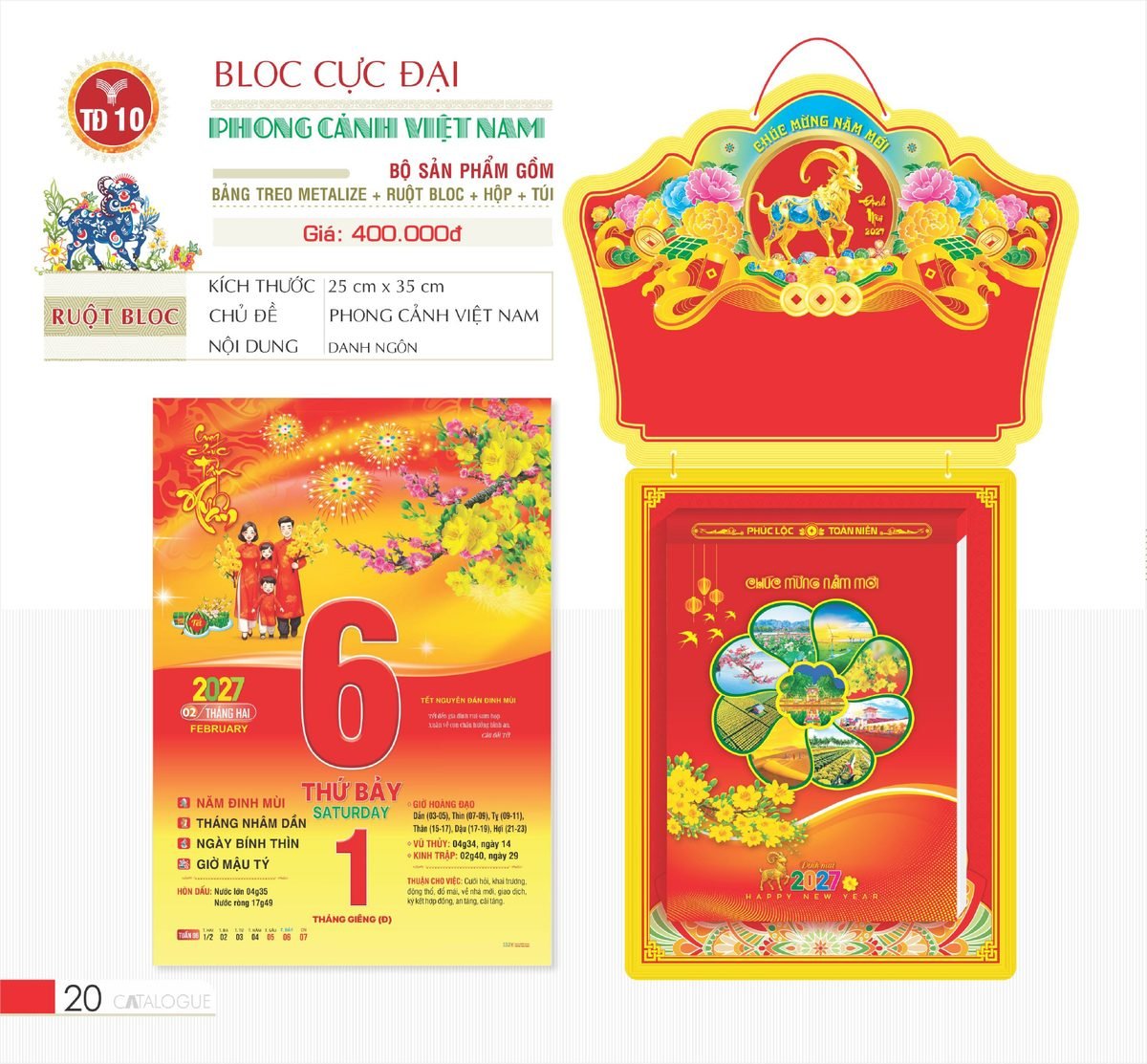 Lịch Bloc Cực Đại 2027 TD Mẫu TD10 (29 x 41 cm) Bộ Quà Tặng Doanh Nghiệp Thủy Tinh & Lịch Lịch Bloc Cực Đại 2027 TD Mẫu TD10 (29 x 41 cm) Bộ Quà Tặng Doanh Nghiệp Thủy Tinh & Lịch in logo doanh nghiệp quà tặng Tết tại Quà Tặng Thủy Tinh VN