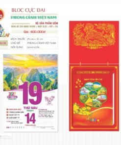 Lịch Bloc Cực Đại 2027 TD Mẫu TD12 (29 x 41 cm) Bộ Quà Tặng Doanh Nghiệp Thủy Tinh & Lịch in logo doanh nghiệp quà tặng Tết tại Quà Tặng Thủy Tinh VN