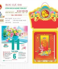 Lịch Bloc Cực Đại 2027 TD Mẫu TD14 (29 x 41 cm) Bộ Quà Tặng Doanh Nghiệp Thủy Tinh & Lịch in logo doanh nghiệp quà tặng Tết tại Quà Tặng Thủy Tinh VN