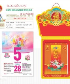 Lịch Bloc Siêu Đại 2027 TD Mẫu TD22 (20 x 30 cm) Bộ Quà Tặng Doanh Nghiệp Thủy Tinh & Lịch in logo doanh nghiệp quà tặng Tết tại Quà Tặng Thủy Tinh VN