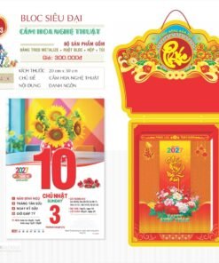Lịch Bloc Siêu Đại 2027 TD Mẫu TD23 (20 x 30 cm) Bộ Quà Tặng Doanh Nghiệp Thủy Tinh & Lịch in logo doanh nghiệp quà tặng Tết tại Quà Tặng Thủy Tinh VN