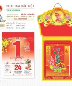 Lịch Bloc Đại Đặc Biệt 2027 TD Mẫu TD29 (29 x 41 cm) Bộ Quà Tặng Doanh Nghiệp Thủy Tinh & Lịch in logo doanh nghiệp quà tặng Tết tại Quà Tặng Thủy Tinh VN