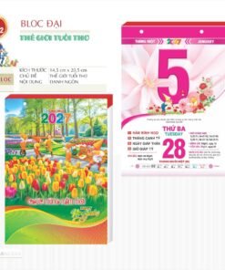 Lịch Bloc 2027 TD Mẫu TD32 (29 x 41 cm) Bộ Quà Tặng Doanh Nghiệp Thủy Tinh & Lịch in logo doanh nghiệp quà tặng Tết tại Quà Tặng Thủy Tinh VN