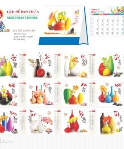 Lịch Bàn Chữ A 2027 TD Mẫu TD52 (19 x 19cm) Bộ Quà Tặng Doanh Nghiệp Thủy Tinh & Lịch in logo doanh nghiệp quà tặng Tết tại Quà Tặng Thủy Tinh VN