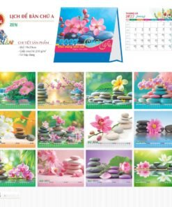 Lịch Bàn Chữ A 2027 TD Mẫu TD54 (19 x 19cm) Bộ Quà Tặng Doanh Nghiệp Thủy Tinh & Lịch in logo doanh nghiệp quà tặng Tết tại Quà Tặng Thủy Tinh VN