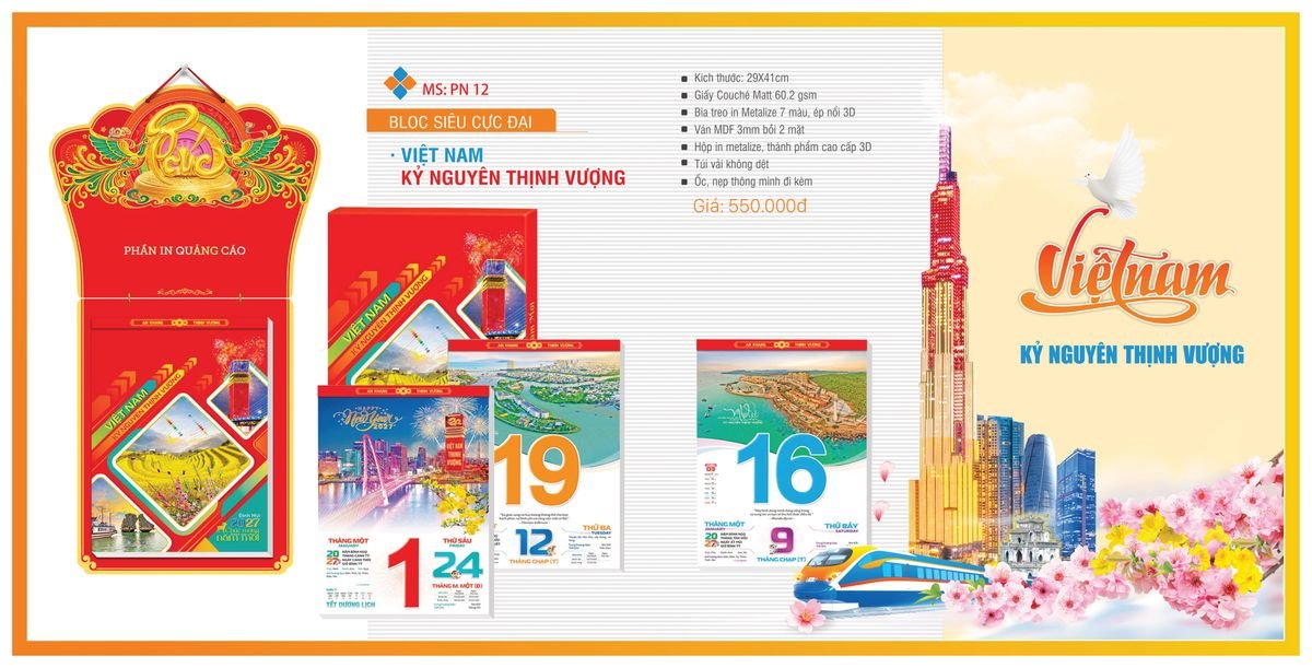 Lịch Bloc Tân Phương Nam 2027 TPNBLOC14 Bộ Quà Tặng Doanh Nghiệp Thủy Tinh & Lịch Lịch Bloc Tân Phương Nam 2027 TPNBLOC14 Bộ Quà Tặng Doanh Nghiệp Thủy Tinh & Lịch