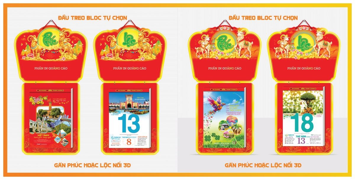 Lịch Bloc Tân Phương Nam 2027 TPNBLOC28 Bộ Quà Tặng Doanh Nghiệp Thủy Tinh & Lịch