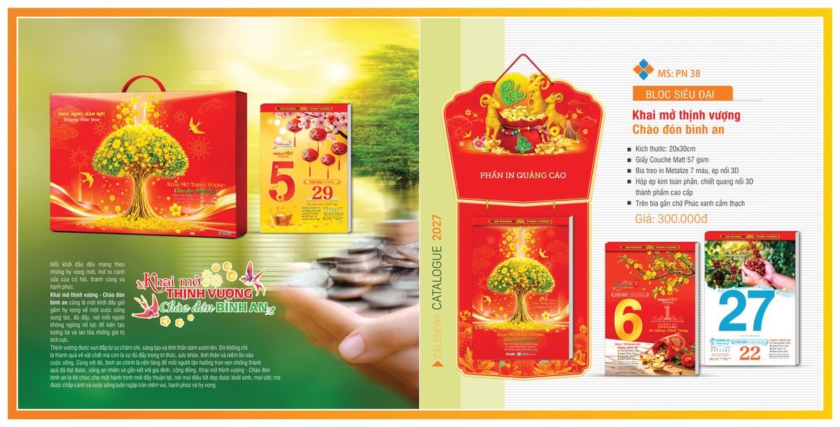 Lịch Bloc Tân Phương Nam 2027 TPNBLOC42 Bộ Quà Tặng Doanh Nghiệp Thủy Tinh & Lịch Lịch Bloc Tân Phương Nam 2027 TPNBLOC42 Bộ Quà Tặng Doanh Nghiệp Thủy Tinh & Lịch