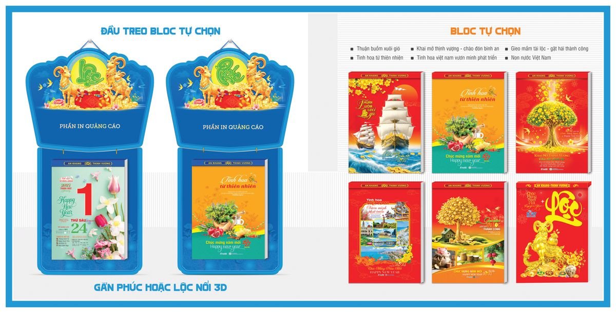 Lịch Bloc TPN 2027 TPNBLOC49 Bộ Quà Tặng Doanh Nghiệp Thủy Tinh & Lịch