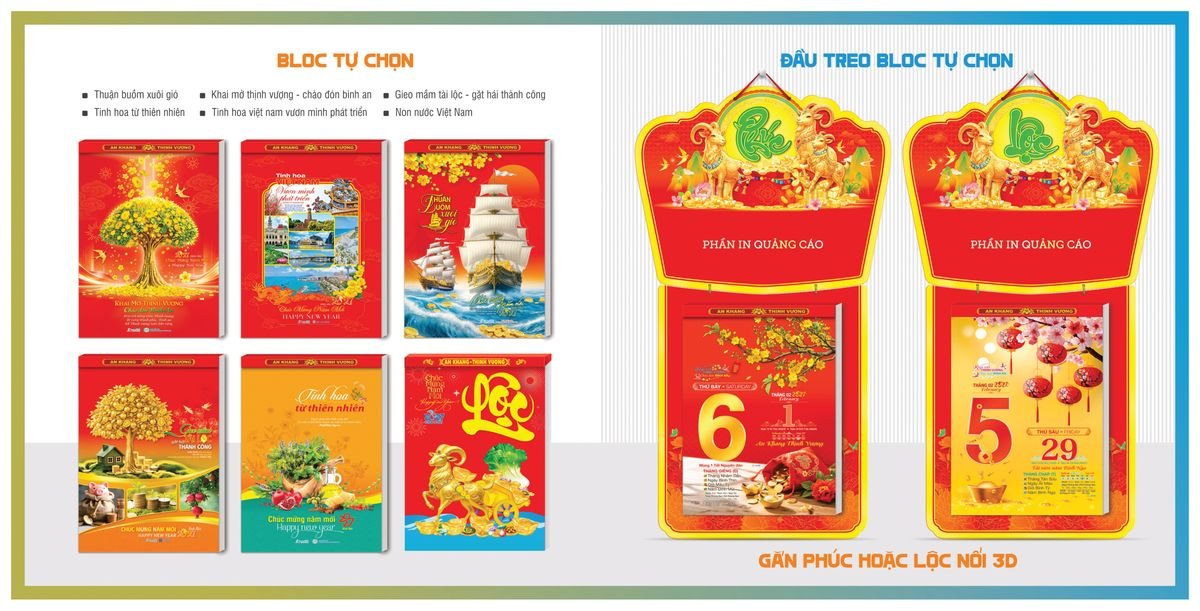 Lịch Bloc TPN 2027 TPNBLOC52 Bộ Quà Tặng Doanh Nghiệp Thủy Tinh & Lịch