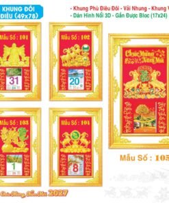 Lịch Bloc Đại Đặc Biệt 2027 TS Mẫu TS-43 (49 x 78 cm) Bộ Quà Tặng Doanh Nghiệp Thủy Tinh & Lịch