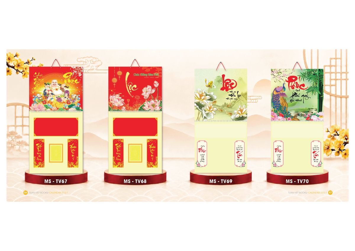 Lịch Để Bàn TV 2027 TV29 Bộ Quà Tặng Doanh Nghiệp Thủy Tinh & Lịch