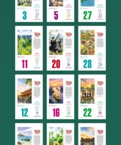 Lịch Bloc 2027 VHVN Mẫu VHVN 06 (29 x 41 cm) Bộ Quà Tặng Doanh Nghiệp Thủy Tinh & Lịch in logo - Quà Tặng Thủy Tinh