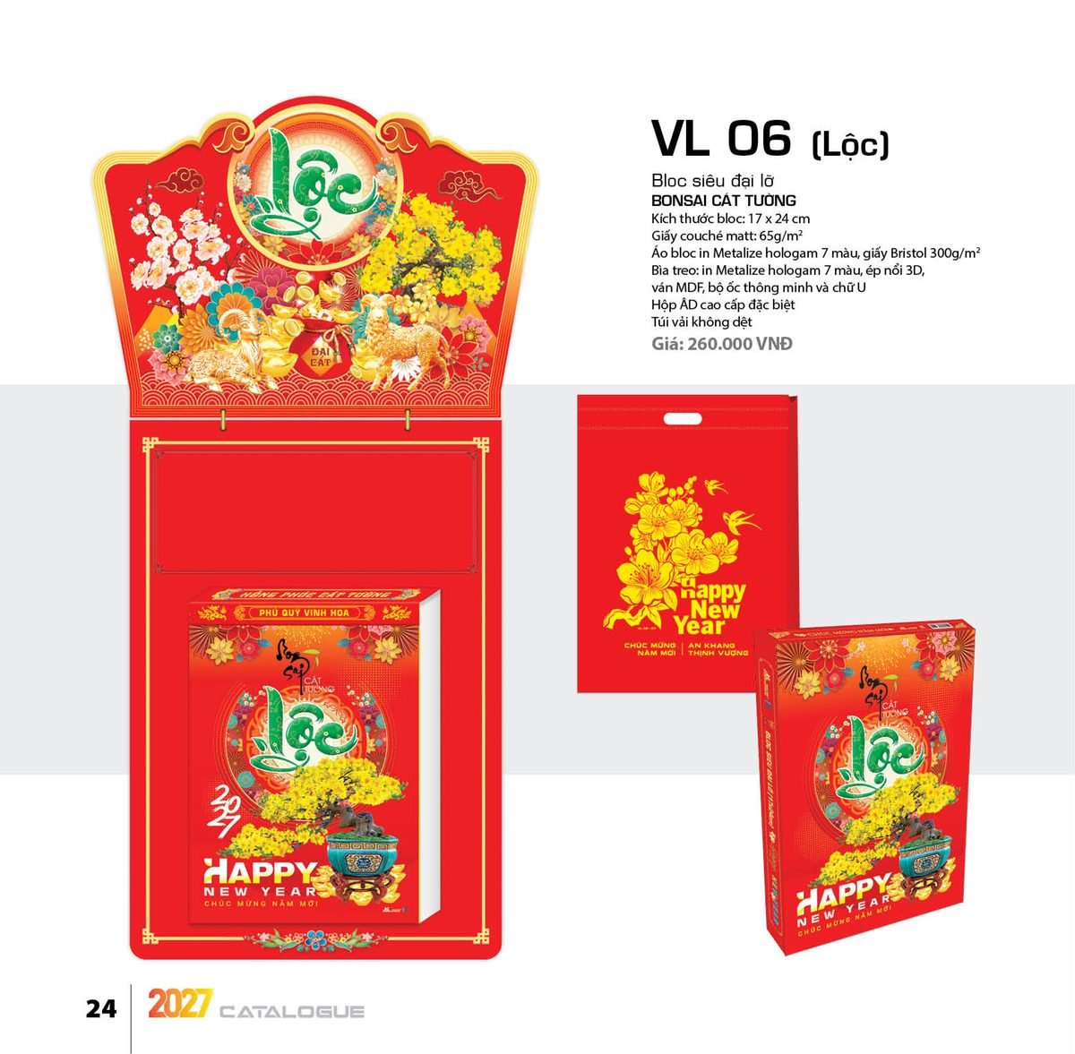 Lịch Bloc Siêu Đại 2027 VL Mẫu VL06 (17 x 24cm) Bộ Quà Tặng Doanh Nghiệp Thủy Tinh & Lịch Lịch Bloc Siêu Đại 2027 VL Mẫu VL06 (17 x 24cm) Bộ Quà Tặng Doanh Nghiệp Thủy Tinh & Lịch in logo doanh nghiệp quà tặng Tết tại Quà Tặng Thủy Tinh VN