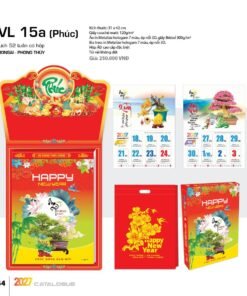 Lịch 52 Tuần 2027 VL Mẫu VL16 (31 x 42 cm) Bộ Quà Tặng Doanh Nghiệp Thủy Tinh & Lịch in logo doanh nghiệp quà tặng Tết tại Quà Tặng Thủy Tinh VN