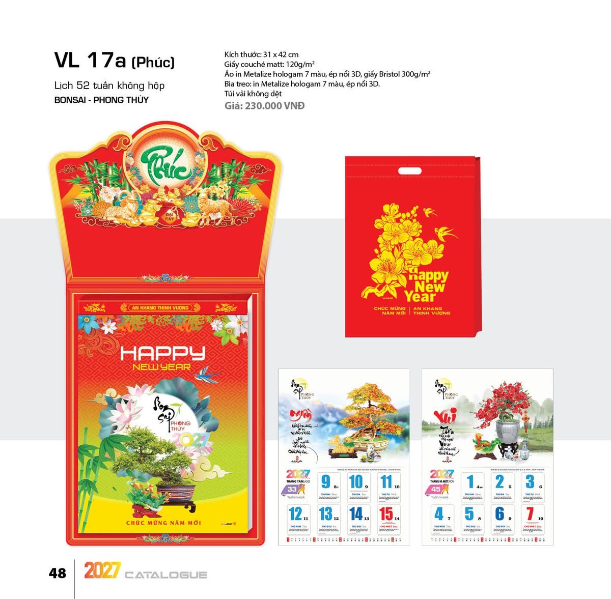 Lịch 52 Tuần 2027 VL Mẫu VLLB01 (31 x 42cm) Bộ Quà Tặng Doanh Nghiệp Thủy Tinh & Lịch Lịch 52 Tuần 2027 VL Mẫu VLLB01 (31 x 42cm) Bộ Quà Tặng Doanh Nghiệp Thủy Tinh & Lịch in logo doanh nghiệp quà tặng Tết tại Quà Tặng Thủy Tinh VN