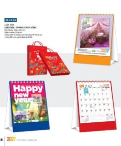 Lịch Để Bàn 2027 VL Mẫu VLLB04 (16 x 24 cm) Bộ Quà Tặng Doanh Nghiệp Thủy Tinh & Lịch in logo doanh nghiệp quà tặng Tết tại Quà Tặng Thủy Tinh VN