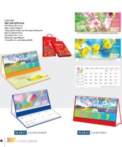Lịch Bloc 2027 VL Mẫu VLLB11 (29 x 41 cm) Bộ Quà Tặng Doanh Nghiệp Thủy Tinh & Lịch in logo doanh nghiệp quà tặng Tết tại Quà Tặng Thủy Tinh VN
