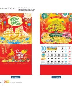 Lịch Treo Tường Lò Xo 2027 VL Mẫu VLLXG05 (37 x 70cm) Bộ Quà Tặng Doanh Nghiệp Thủy Tinh & Lịch in logo doanh nghiệp quà tặng Tết tại Quà Tặng Thủy Tinh VN