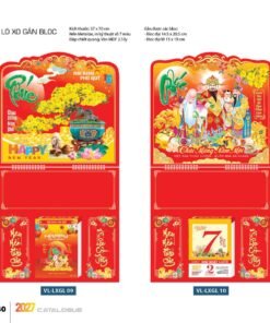 Lịch Treo Tường Lò Xo 2027 VL Mẫu VLLXG09 (37 x 70cm) Bộ Quà Tặng Doanh Nghiệp Thủy Tinh & Lịch in logo doanh nghiệp quà tặng Tết tại Quà Tặng Thủy Tinh VN