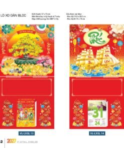 Lịch Treo Tường Lò Xo 2027 VL Mẫu VLLXG13 (13 x 19cm) Bộ Quà Tặng Doanh Nghiệp Thủy Tinh & Lịch in logo doanh nghiệp quà tặng Tết tại Quà Tặng Thủy Tinh VN