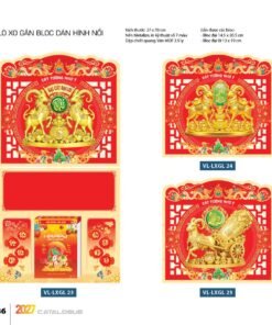Lịch Treo Tường Lò Xo 2027 VL Mẫu VLLXG23 (37 x 70cm) Bộ Quà Tặng Doanh Nghiệp Thủy Tinh & Lịch in logo doanh nghiệp quà tặng Tết tại Quà Tặng Thủy Tinh VN