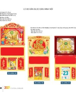 Lịch Treo Tường Lò Xo 2027 VL Mẫu VLLXG29 (37 x 70cm) Bộ Quà Tặng Doanh Nghiệp Thủy Tinh & Lịch in logo doanh nghiệp quà tặng Tết tại Quà Tặng Thủy Tinh VN
