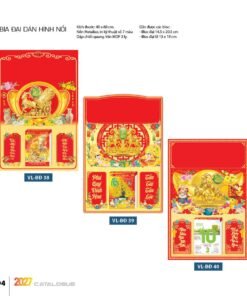 Lịch Bìa Treo 2027 VL Mẫu VLST (40 x 60cm) Bộ Quà Tặng Doanh Nghiệp Thủy Tinh & Lịch in logo doanh nghiệp quà tặng Tết tại Quà Tặng Thủy Tinh VN